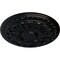 Ekena Millwork Colton Ceiling Medallion (Fits Canopies up to 4 3/4"), Hand-Painted Jet Black, 15 3/4"OD x 1 1/2"P CM15CNBLF - alternate 4
